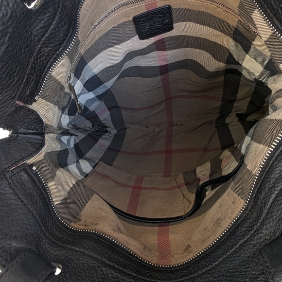 🩶Burberry Gray Logo Canvas Tote Bag - Picture 11 of 16